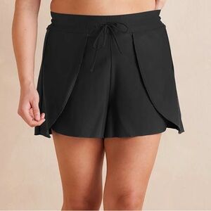 The Sea to Shore Swim Shorts Women’s Plus Size 1XL Black Summersalt Skort SPF